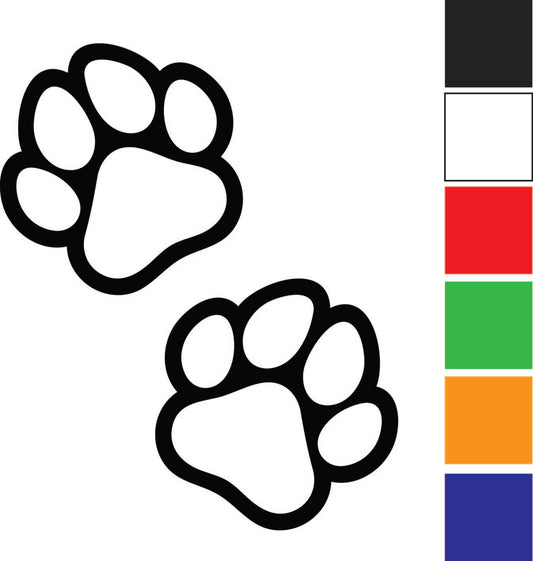 Paw Prints Decal