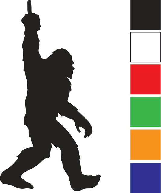 Bigfoot Finger Decal