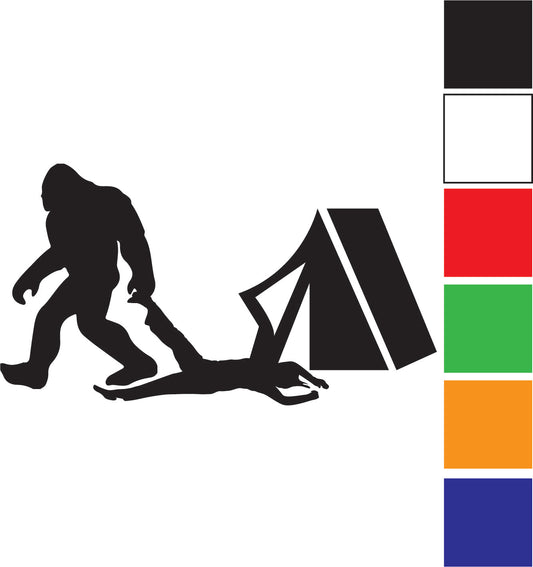 Bigfoot Tent Decal