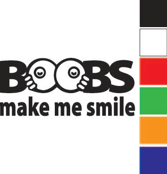 Boobs Smile Decal