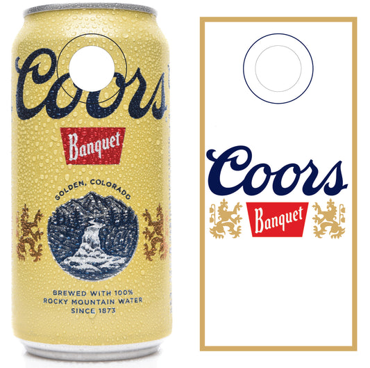 Coors Cornhole Board Wrap