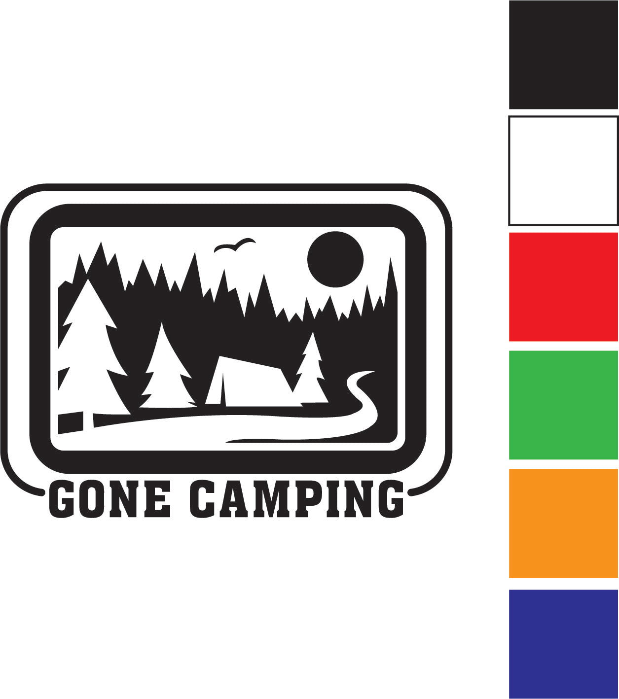 Gone camping Decal