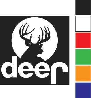 Jeep Deer Border Decal