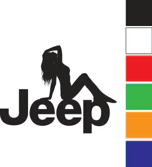 Jeep Girl 2 Decal