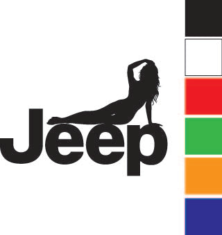 Jeep Girl 4 Decal